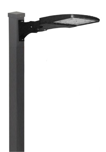 150W LED Shoebox Post Light on 4 x 4 Post | www.loveitlighting.com